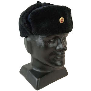 Clothing: East German Navy Ushanka With Badge