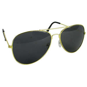 Clothing: Black Lens Pilot Sunglasses