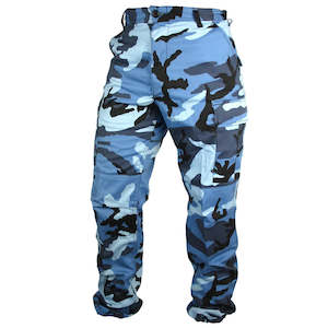 Clothing: Tactical Camo BDU Pants - Sky Blue