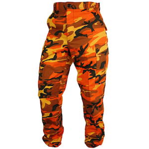 Clothing: Tactical Camo BDU Pants - Orange