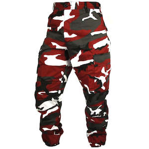 Clothing: Tactical Camo BDU Pants - Red