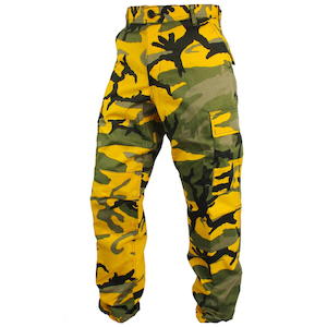 Tactical Camo BDU Pants - Yellow