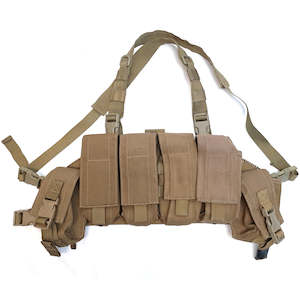 Clothing: NZ Army Coyote Custom MOLLE Chest Rig