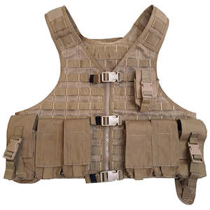 NZ Army Coyote MOLLE Vest w/ Pouches - Large (2)