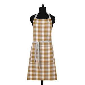 Raine & Humble Double Check Apron - Yellow Sunset *** REDUCED TO CLEAR - 20% OFF! ***