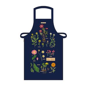 Internet only: Cavallini & Co Vintage Apron - Herbarium *** REDUCED TO CLEAR - 20% OFF! ***