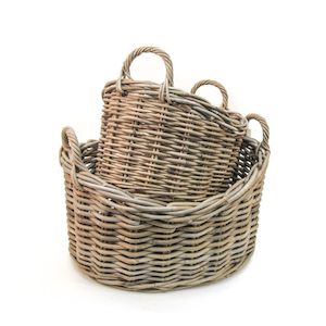 Oval Rattan Baskets *** CLEARANCE - 10% OFF! ***