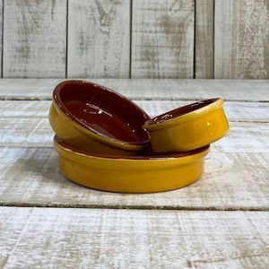 Internet only: Spanish Terracotta Coloured Tapas Dishes (4 colours, 3 sizes) *** REDUCED TO CLEAR - 15% OFF! ***