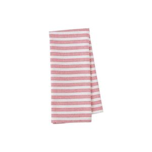 Internet only: RSVP Dobby Tea Towel - Red Stripe