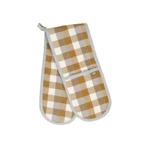 Raine & Humble Double Check Double Oven Glove - Yellow Sunset