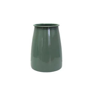 Dishy Enamel Utensil Holder - Tarragon