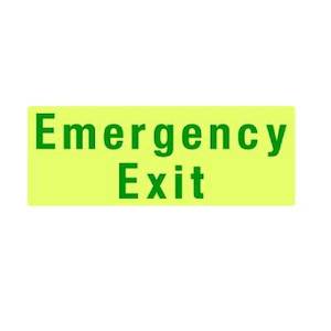 Emergency Exit Sign