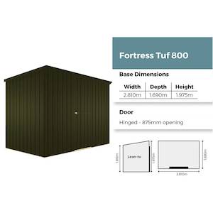 Fortress 2.8 x 1.7 Shed