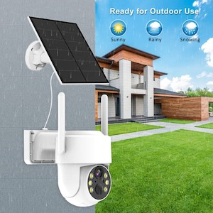 4G SIM SOLAR security camera wireless free batteries with 32GB card