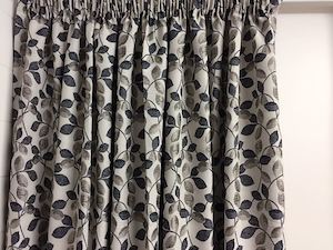 Readymade Curtains lined drapes blockout Fino Leaves – 8 sizes