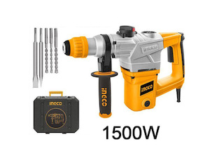 Rotary hammer Drill 1500W with 3 drill + 2 chisels