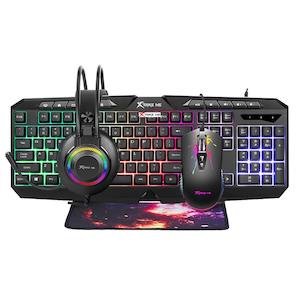 Gaming Keyboard Mouse 4 in 1 combo headphone and mouse pad CMX-410 EN