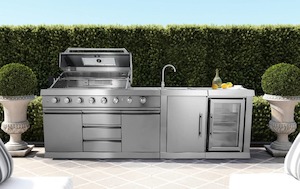 BBQ outdoor kitchen 8 burner