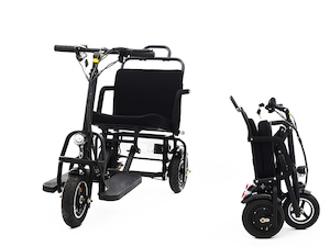 folding 3 wheel electric mobility scooter black