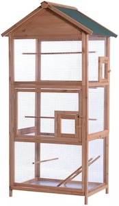 Large wooden bird cage