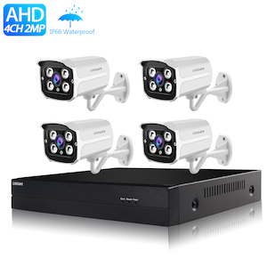 include 1TB HDD 24hrs storage CCTV security camera system 4 cameras DVR 1080P