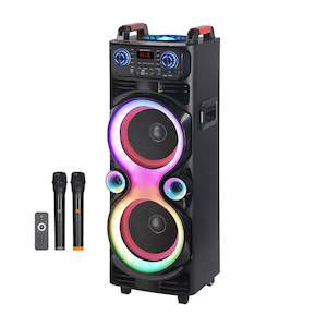 Bluetooth party speaker with microphone 2 x 10″ bass Partybox 1100