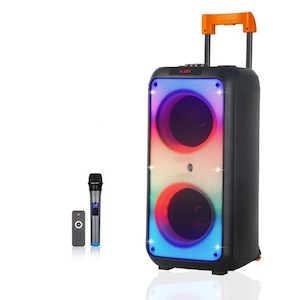 Bluetooth party speaker with microphone 2 x 8″ bass Partybox 1095