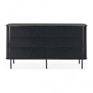 Anders 6 Drawer Dresser - Black