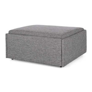 Ottoman Single Sofa Bed - Storm