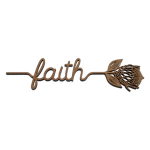 Laser engraving: Protea Faith Kiwi Laser