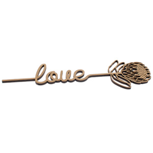 Laser engraving: Protea Love Kiwi Laser