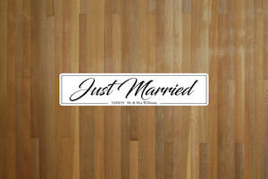 Just Married Custom Euro Number Plate