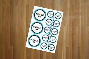 Hobby equipment and supply: Moped NZ Sticker Sheet