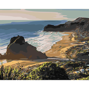 Artist supply: Piha Beach