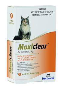 Pet: Moxiclear For Cats Over 4kg