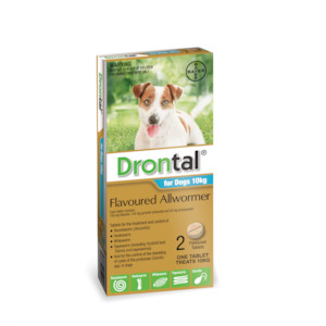 Pet: Drontal Dog Tablet 10KG 2 Pack