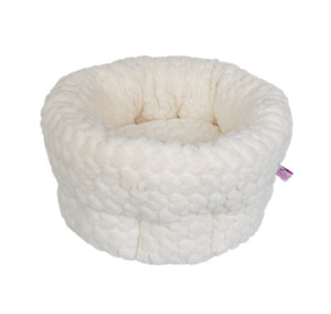 Trouble And Trix Deep Sided Cat Bed White