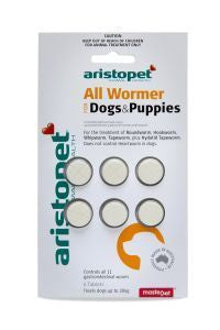 Pet: Aristopet All Wormer Dog & Puppies 6 Pack