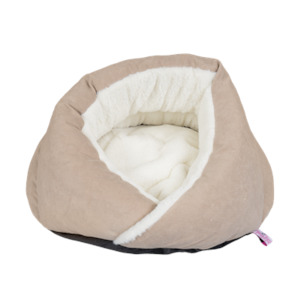 Trouble And Trix Cat Bed Cave Beige