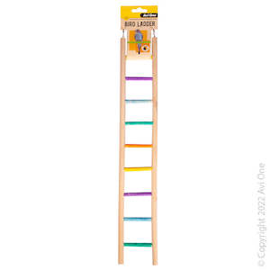 Avi One Wooden Ladder With 9 Sand Steps