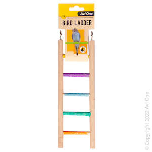 Pet: Avi One Wooden Ladder With 5 Sand Steps