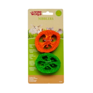 Living World Nibblers Wood Chews Loofah