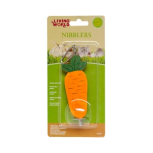 Living World Nibblers Wood Chews Carrot on Sticks