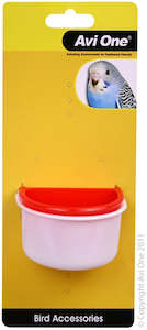 Avi One Bird Feeder - Plastic D Feeder W Metal Holder 2pk Nested