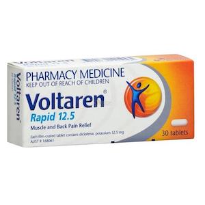 Voltaren Rapid 12.5mg Tablets 30 Pack LIMIT 1