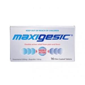 Pharmacy: Maxigesic Double Action Pain Relief Tablets 16 limit 5