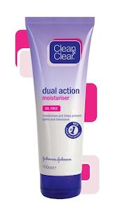 Pharmacy: CLEAN & CLEAR Dual Action Moisturising Cream 100ml