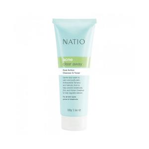 Natio Acne Clear Away Dual Action Cleanser & Toner 100g