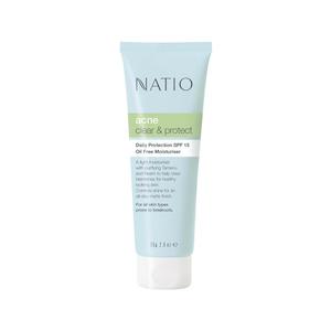 Natio Acne Clear & Protect Daily Protection SPF15 Oil Free Moisturiser 75g