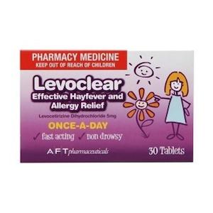 Pharmacy: Levoclear Hayfever and Allergy Relief 5mg Tablets 30 [limited to 6 per order]